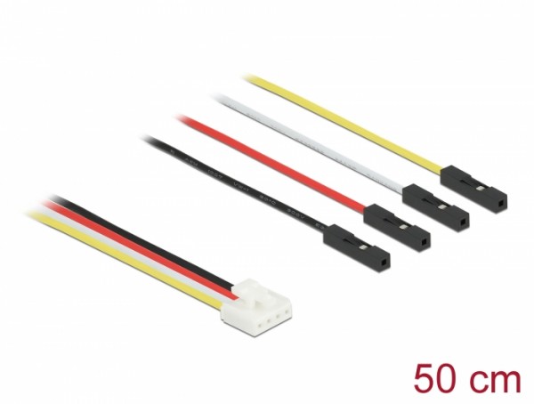 Conversion IOT Grove Kabel 4 Pin Stecker zu 4 x Jumper Buchse 50 cm, Delock® [86950]