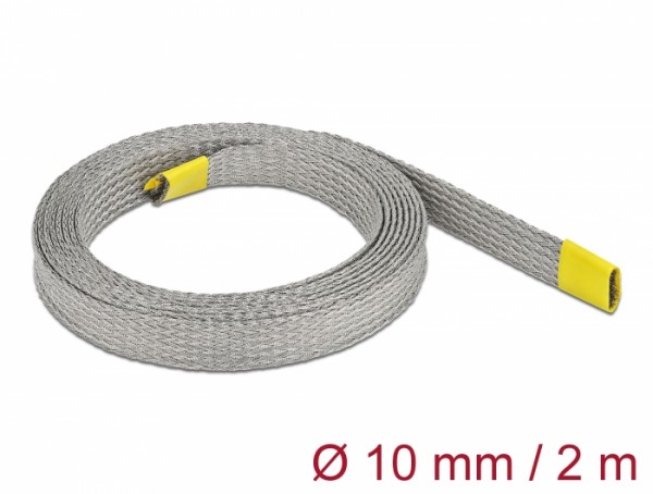 Geflechtschlauch zur EMV Abschirmung dehnbar 2 m x 10 mm, Delock® [20788]