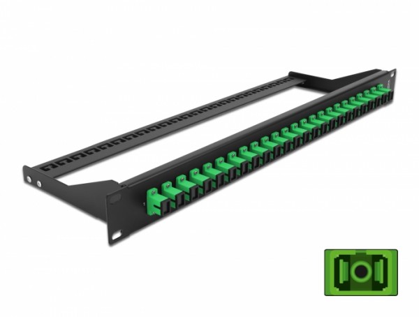 19? LWL Patchpanel 24 Port SC Simplex grün, Delock® [43381]