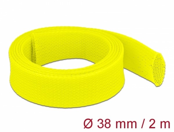 Geflechtschlauch dehnbar 2 m x 38 mm gelb, Delock® [20755]