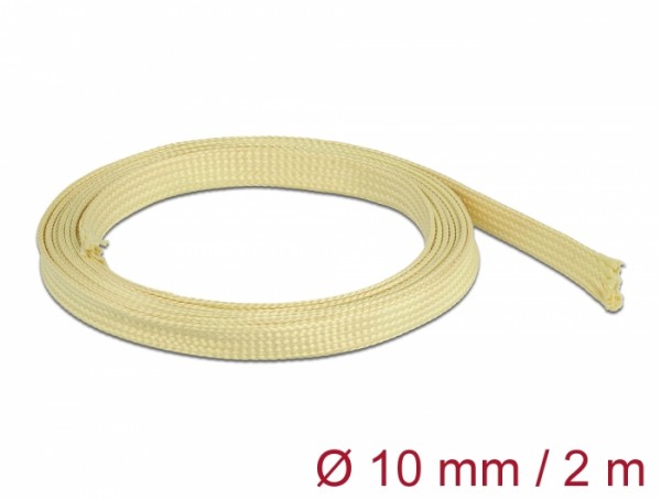 Geflechtschlauch aus Aramid Fasern 2 m x 10 mm, Delock® [20799]