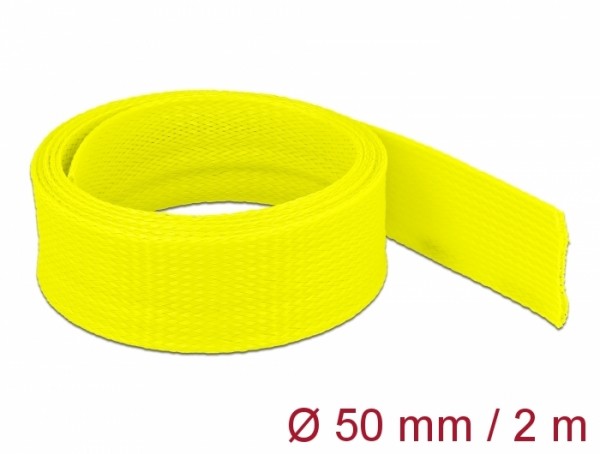 Geflechtschlauch dehnbar 2 m x 50 mm gelb, Delock® [20760]